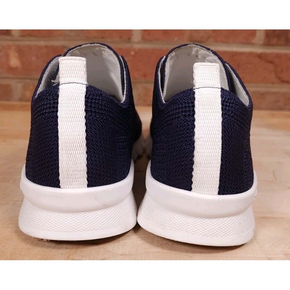 Kiton Blue Knit Sneaker Shoes Slip On US Size 7.5 EU 41.5 Made In Italy - Picture 5 of 8